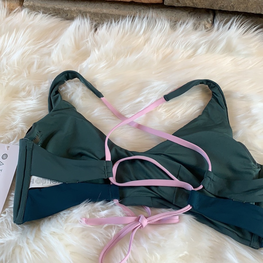 D-DD COLORBLK TRIANGLE BIKINI TOP Amazon green - Picture 3 of 5